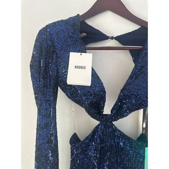 NOOKIE SEQUIN JEWEL GOWN - SAPPHIRE - Picture 9 of 10